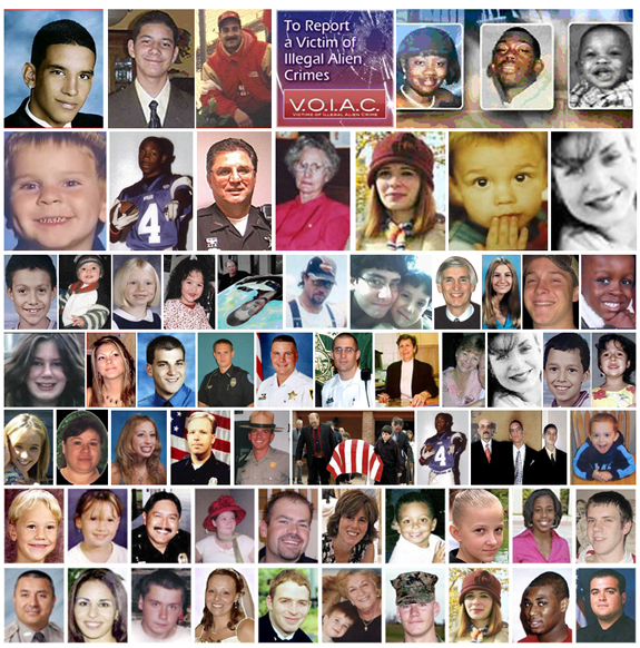 Just a few of our fellow Americans murdered by illegal aliens (Facebook).
