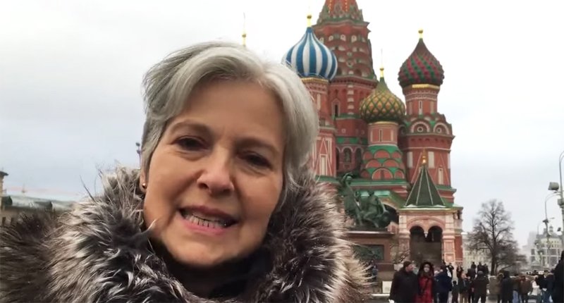Jill Stein visits her ancestral homeland. (Youtube)