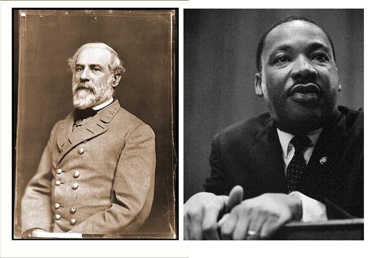 Robert E. Lee, Martin Luther King. (Wikipedia)